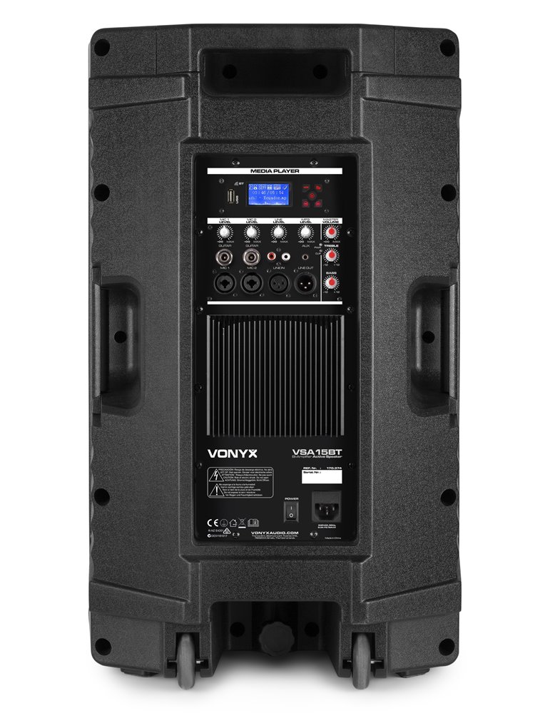 VSA15BT Altavoces activos Bi-Amplificados 15" 1000W BT/MP3
