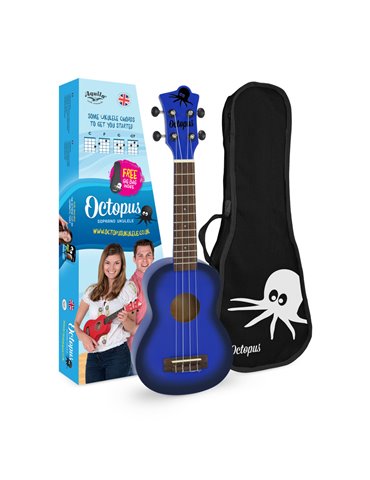 Ukelele Soprano Octopus UK-205DBB Azul Oscuro Burst