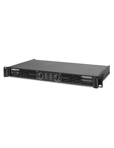 VDA500 Amplificador PA 1U 2x 250W 2