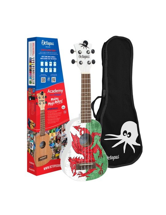 Ukelele Soprano Octopus UK-205WEL Welsh Flag