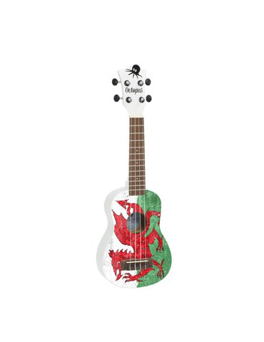 Ukelele Soprano Octopus UK-205WEL Welsh Flag 2