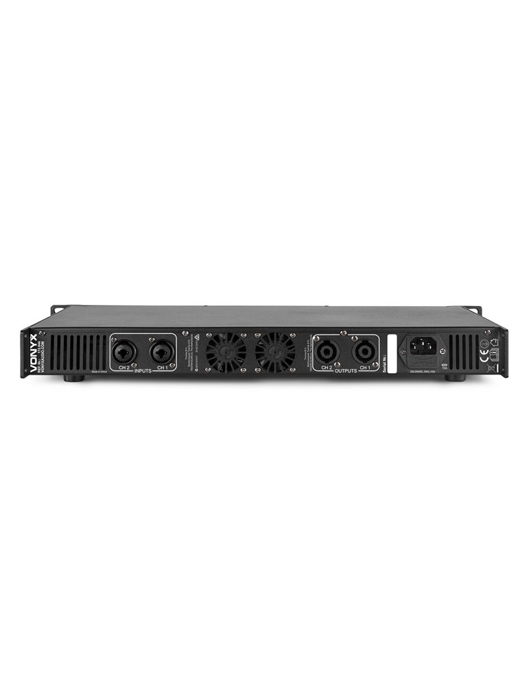 VDA500 Amplificador PA 1U 2x 250W