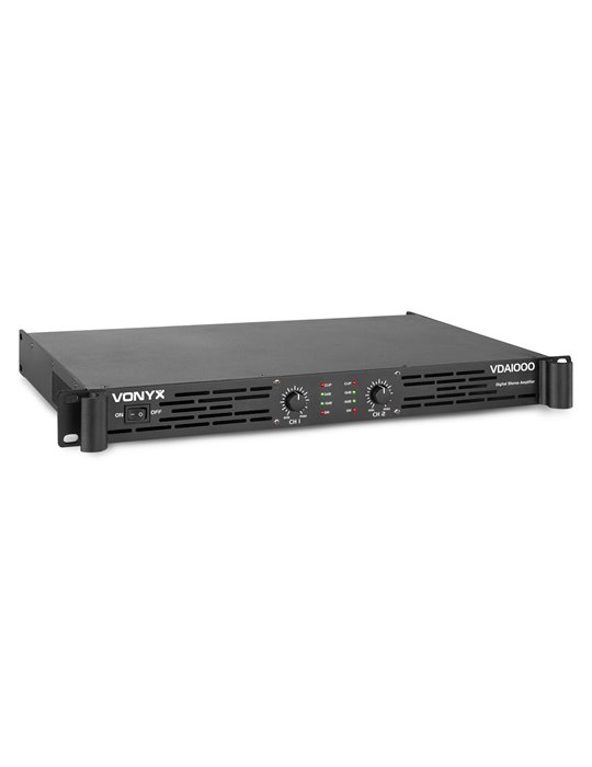 VDA1000 Amplificador PA 1U 2x 500W