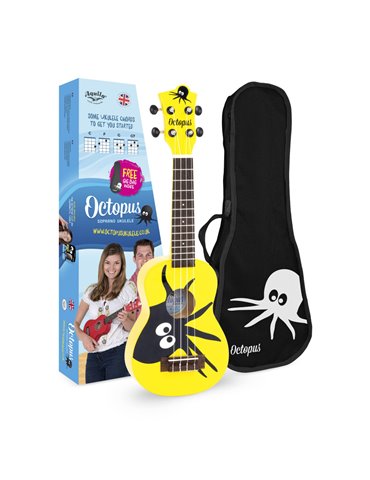 Ukelele Soprano Octopus UK-205KAY Kane Amarillo