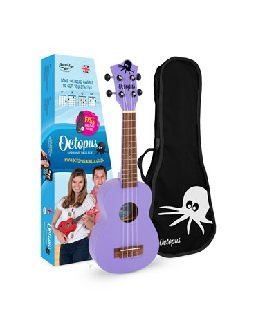 Ukelele Soprano Octopus UK-205PUS Púrpura 2