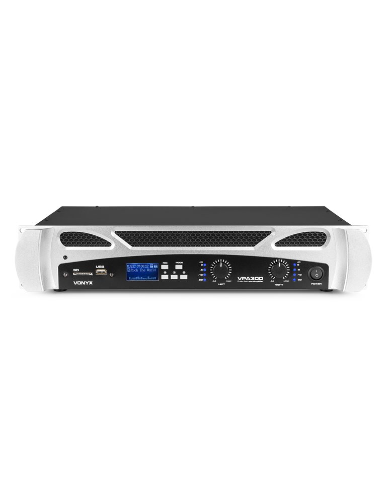VPA300 Amplificador PA 2 x 150W Reproductor multimedia con BT