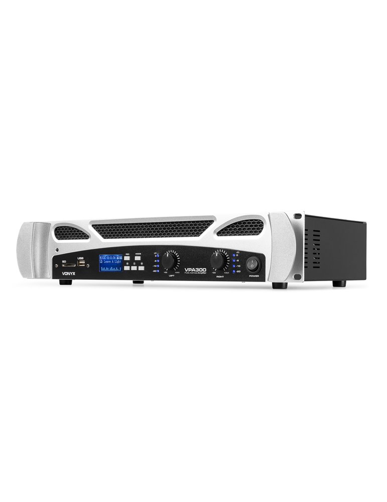 VPA300 Amplificador PA 2 x 150W Reproductor multimedia con BT