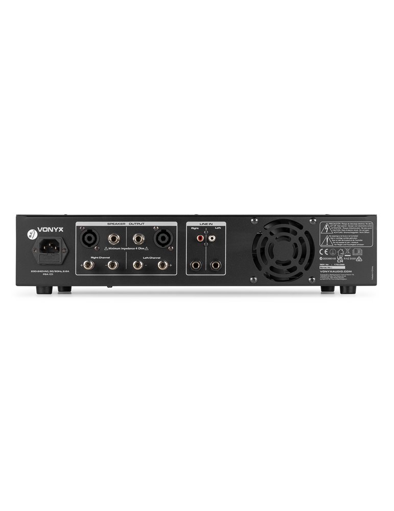 VPA600 PA Amplifier 2x 300W Reproductor multimedia con BT