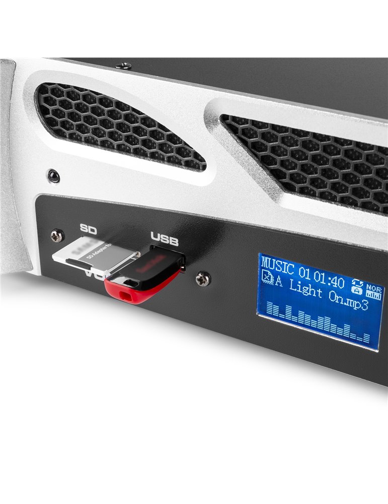 VPA600 PA Amplifier 2x 300W Reproductor multimedia con BT