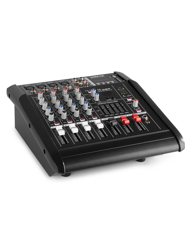 AM5A Mezclador de 5 canales con amplificador DSP/BT/SD/USB/MP3