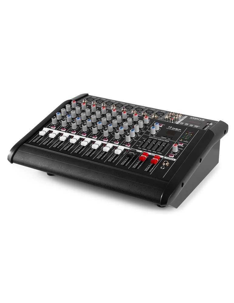 AM8A Mezclador de 8 canales con amplificador DSP/BT/SD/USB/MP3