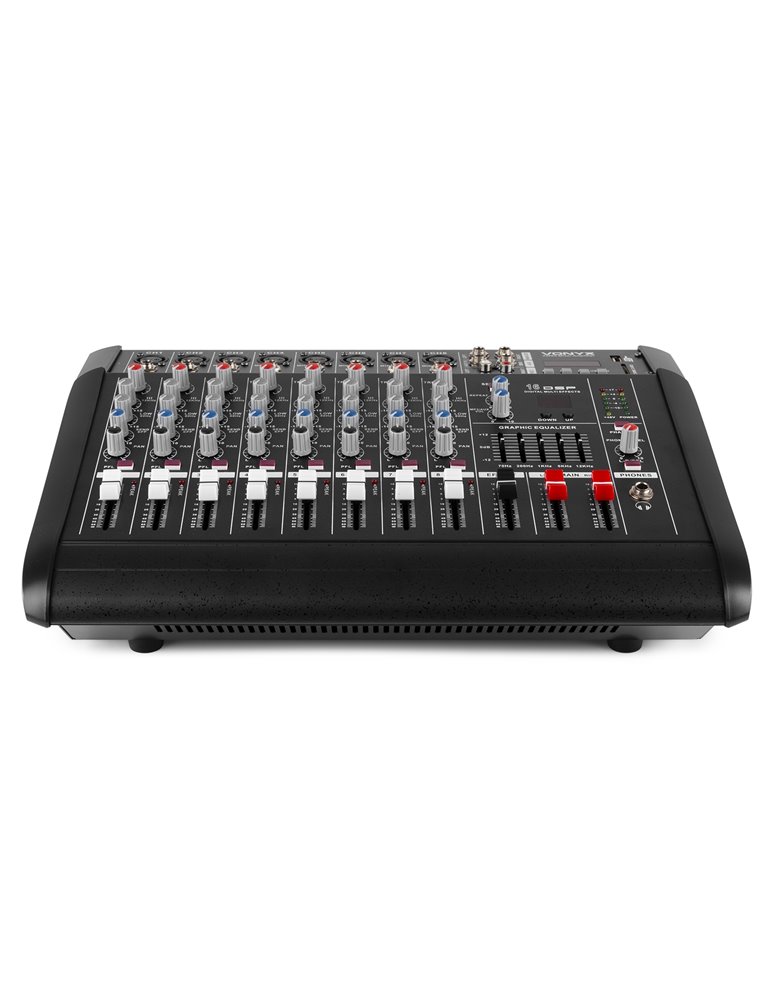 AM8A Mezclador de 8 canales con amplificador DSP/BT/SD/USB/MP3