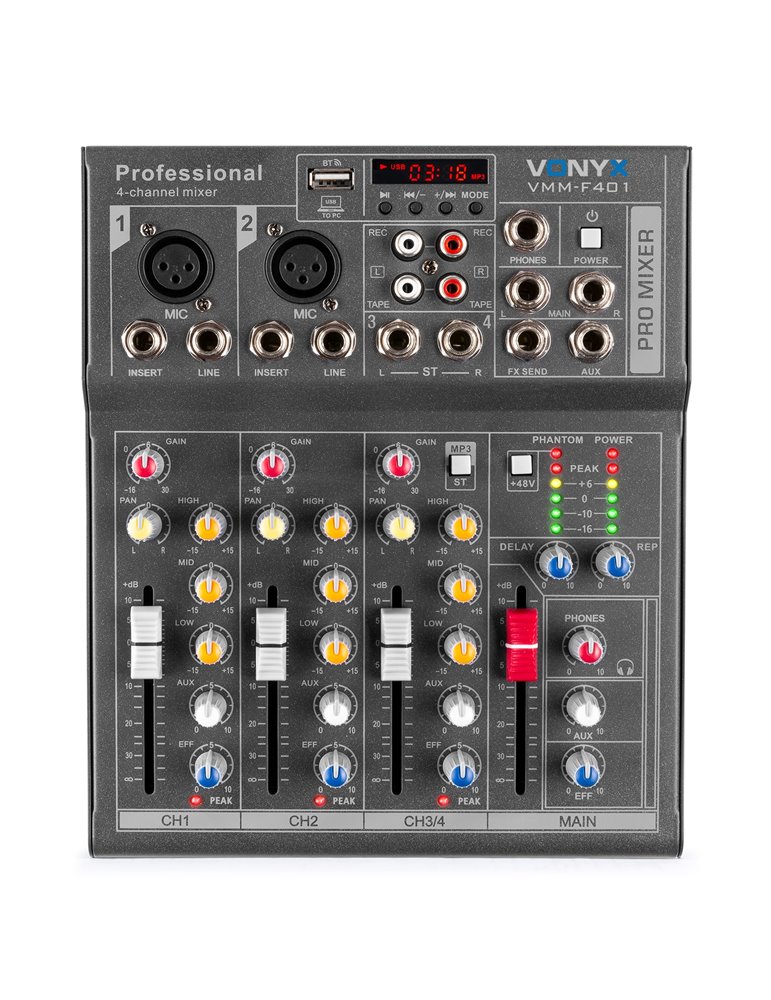 VMM-F401 Mezclador directo 4 canales