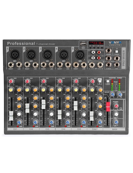 VMM-F701 Mezclador directo 7 canales