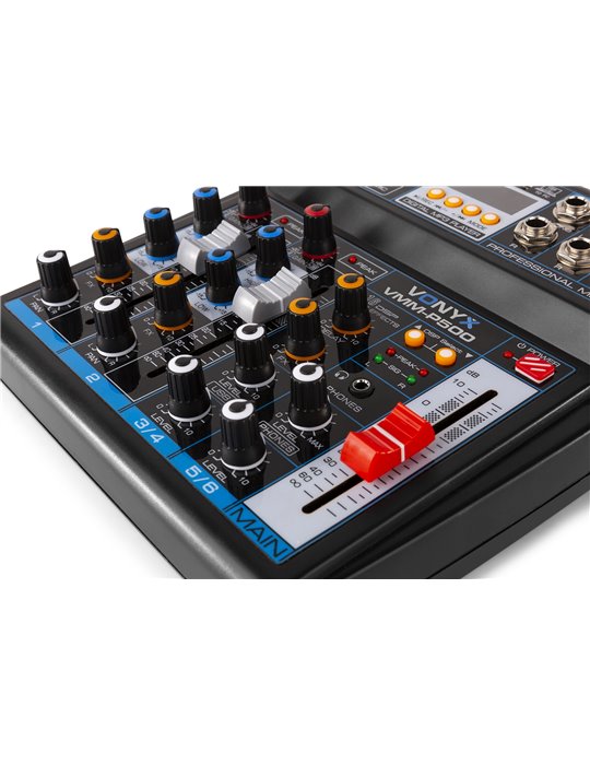 VMM-P500 Mezclador Directo 4Canales con DSP, USB y reproductor MP3/BT