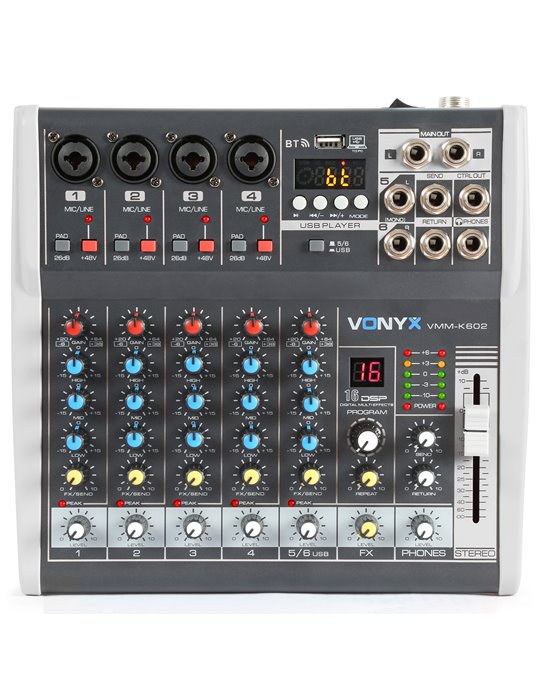 VMM-K602 Mezclador de directo 6 canales con DSP