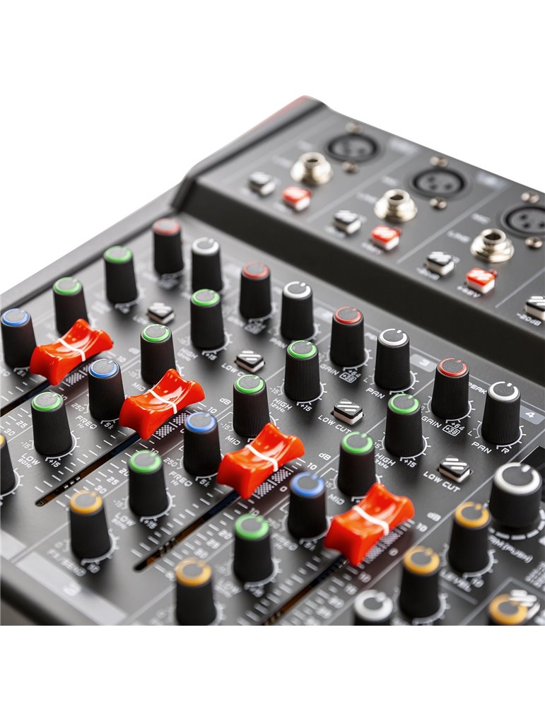 VM-KG08 Mezclador para música 8 canales BT/DSP/USB grabación