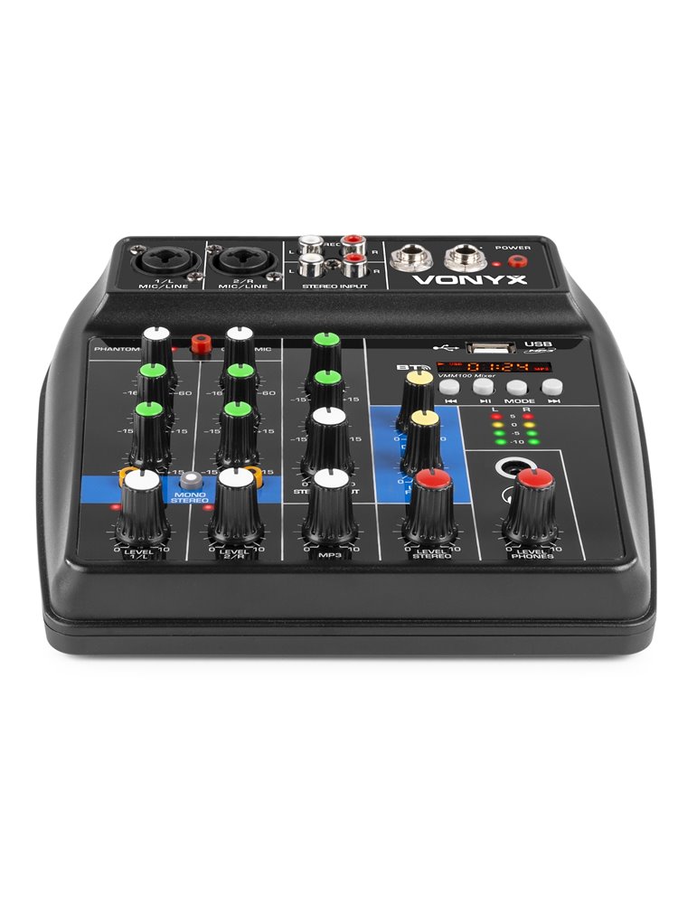VMM100 Mezclador Audio con USB/BT