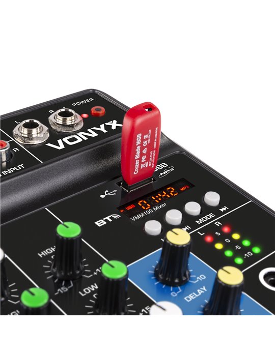 VMM100 Mezclador Audio con USB/BT