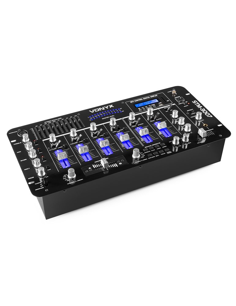 STM-3007 Mezclador 6 Canales SD/USB/MP3/LED/BT 19"