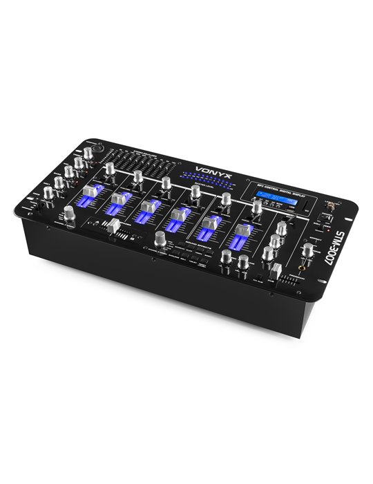STM-3007 Mezclador 6 Canales SD/USB/MP3/LED/BT 19"