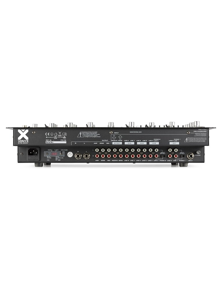 STM-3007 Mezclador 6 Canales SD/USB/MP3/LED/BT 19"