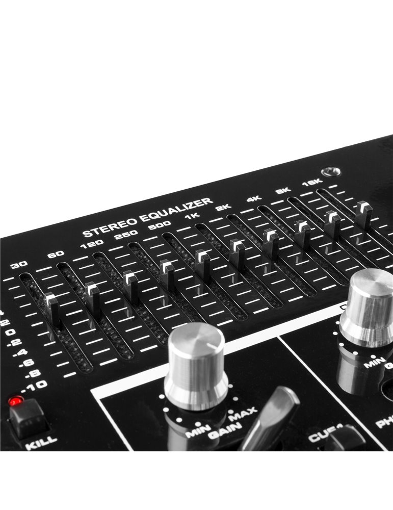 STM-3007 Mezclador 6 Canales SD/USB/MP3/LED/BT 19"
