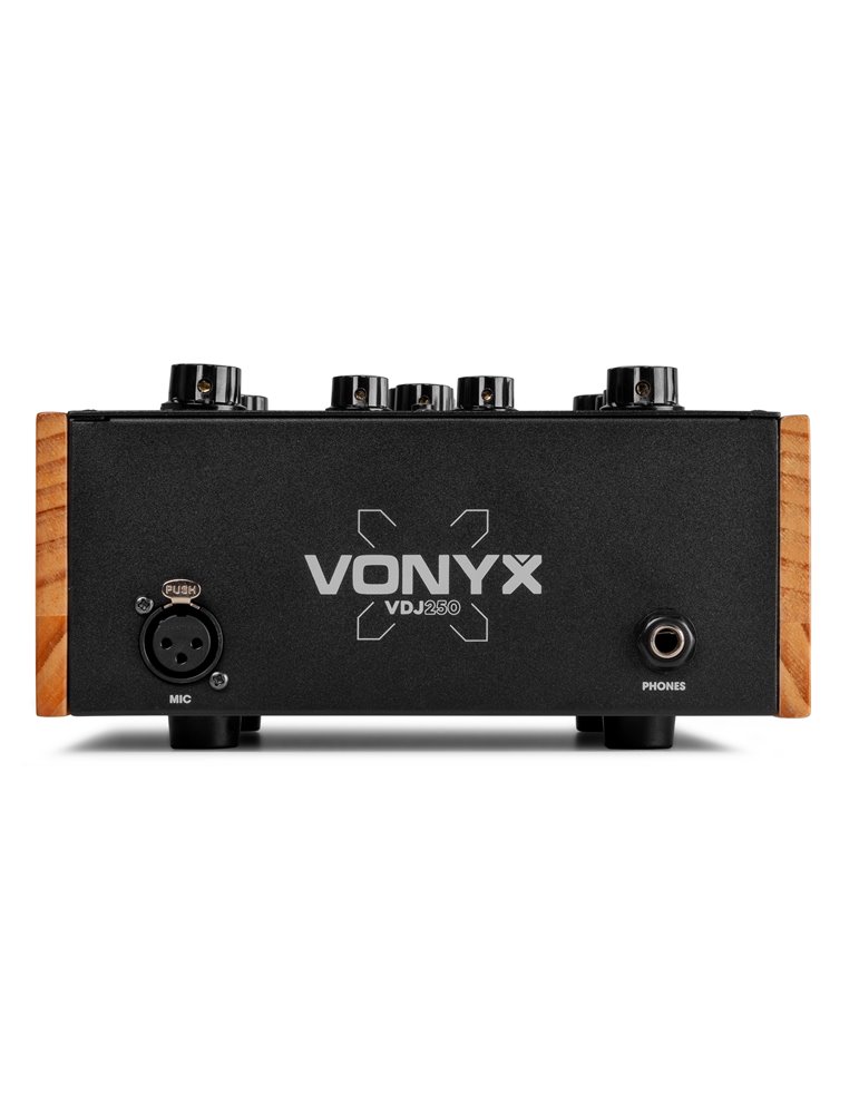 VDJ250 Mezclador rotativo de DJ de 2 canales