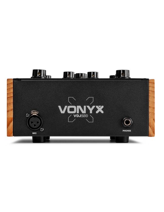 VDJ250 Mezclador rotativo de DJ de 2 canales