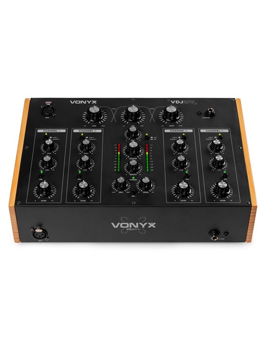 VDJ270 Mezclador rotativo DJ de 4 canales