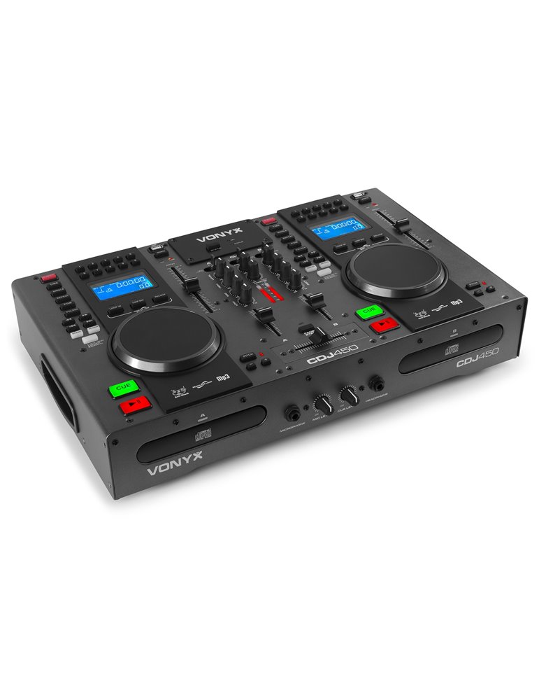 CDJ450 Doble reproductor mezclador sobremesa CD/MP3/USB con BT 