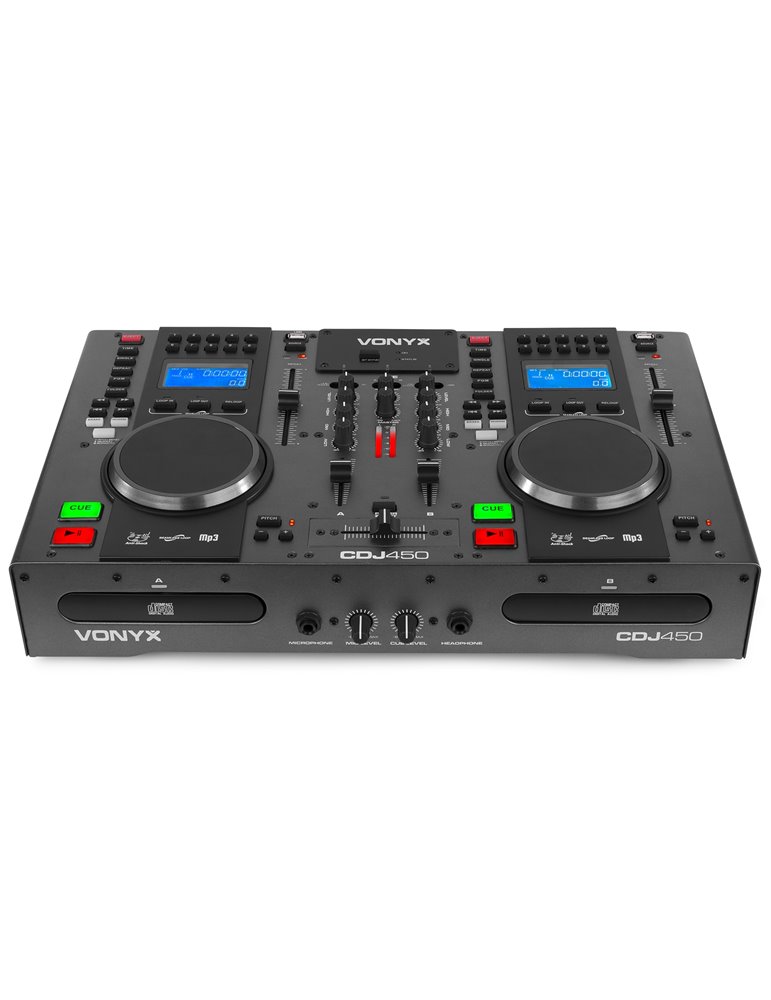 CDJ450 Doble reproductor mezclador sobremesa CD/MP3/USB con BT 