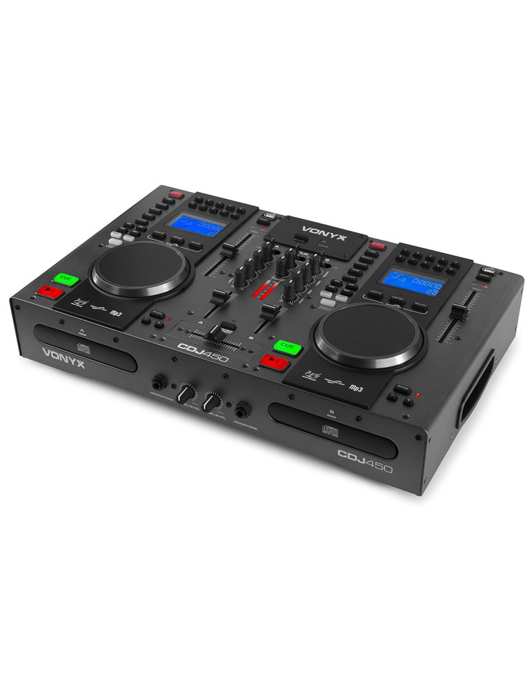 CDJ450 Doble reproductor mezclador sobremesa CD/MP3/USB con BT 