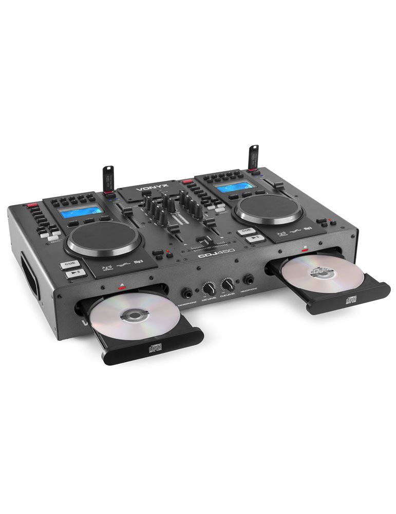 CDJ450 Doble reproductor mezclador sobremesa CD/MP3/USB con BT 