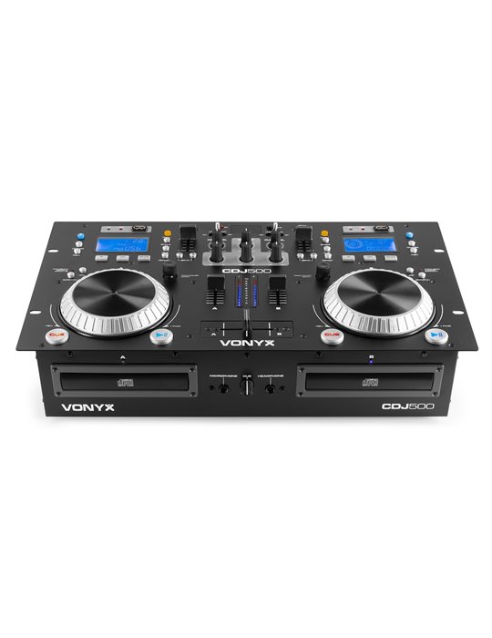 CDJ500 Doble reproductor con amplificador CD/MP3/USB/BT
