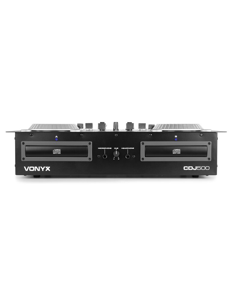 CDJ500 Doble reproductor con amplificador CD/MP3/USB/BT