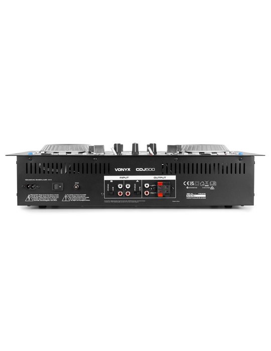 CDJ500 Doble reproductor con amplificador CD/MP3/USB/BT