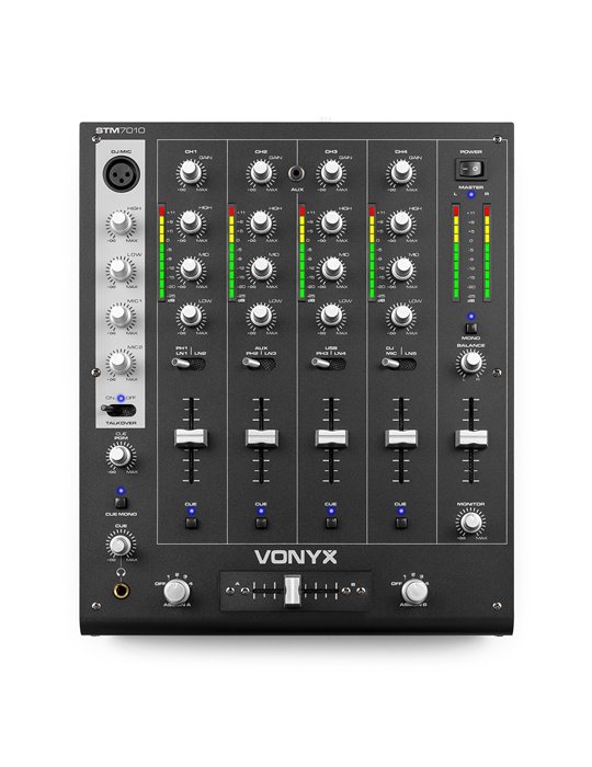 STM-7010 Mezclador 4 canales DJ USB