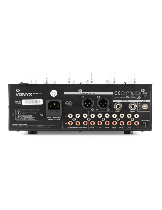STM-7010 Mezclador 4 canales DJ USB