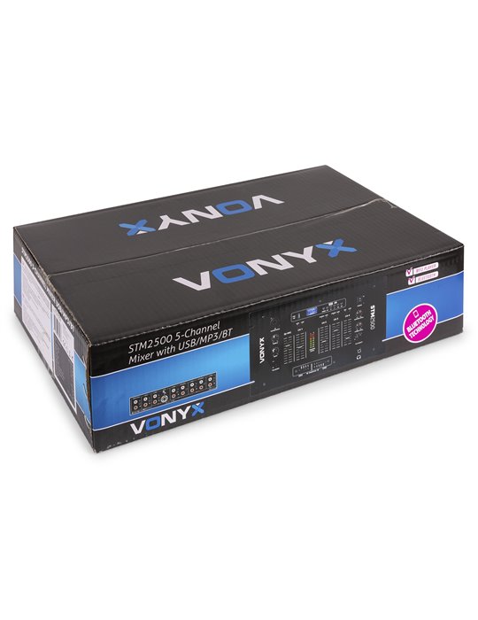 STM2500 Mezclador de 5 canales USB/MP3 con BT