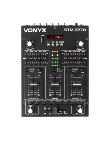 STM2270 Mezclador de 4 Canales con Efectos USB/MP3/BT