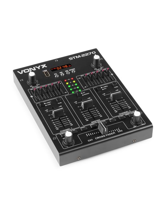 STM2270 Mezclador de 4 Canales con Efectos USB/MP3/BT