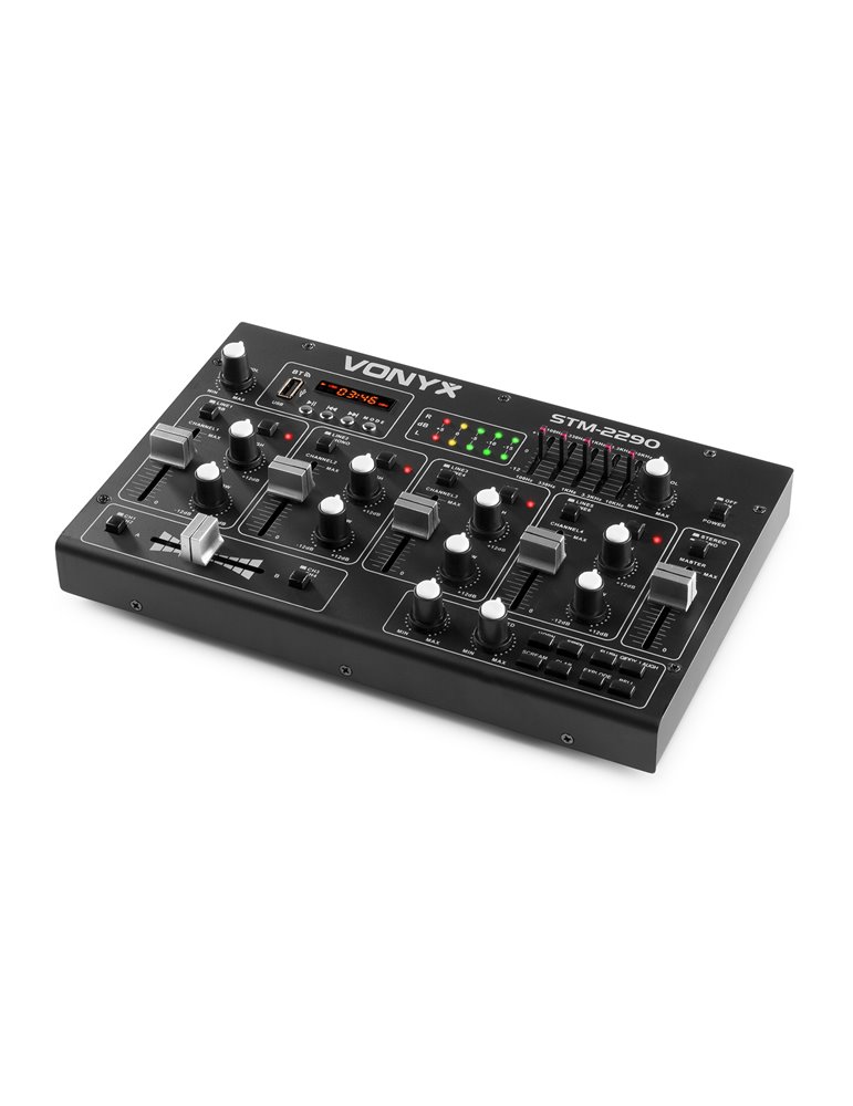 STM2290 Mezclador de 6 Canales con Efectos USB/MP3/BT