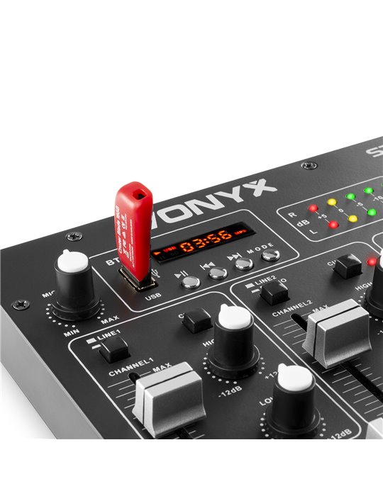 STM2290 Mezclador de 6 Canales con Efectos USB/MP3/BT