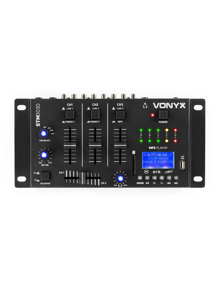 STM3030 Mezclafdor 6 canales USB/MP3/BT/REC