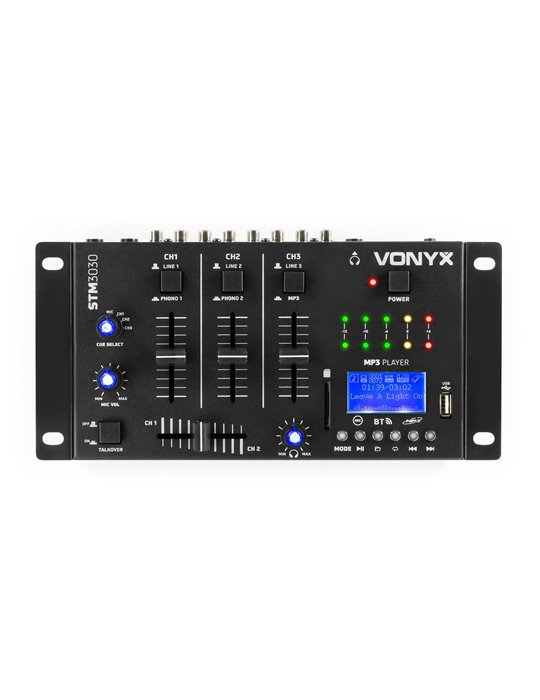 STM3030 Mezclafdor 6 canales USB/MP3/BT/REC