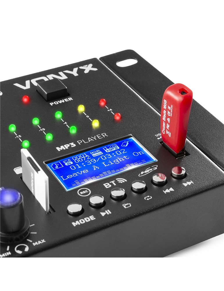 STM3030 Mezclafdor 6 canales USB/MP3/BT/REC