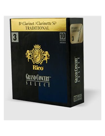 Caja 10 Cañas Clarinete Rico Gran Concert Select Traditional 2½