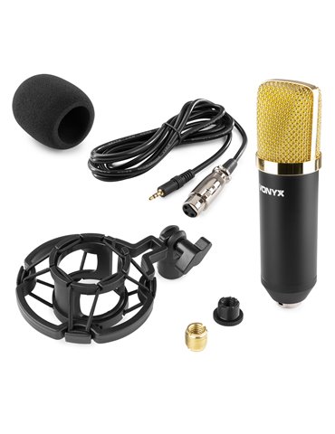 CM400 Microfono de estudio de condensador negro/oro 2