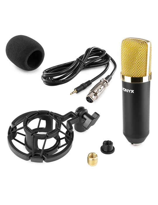 CM400 Microfono de estudio de condensador negro/oro